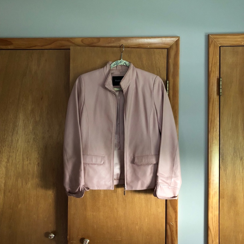Pink Leather Jacket